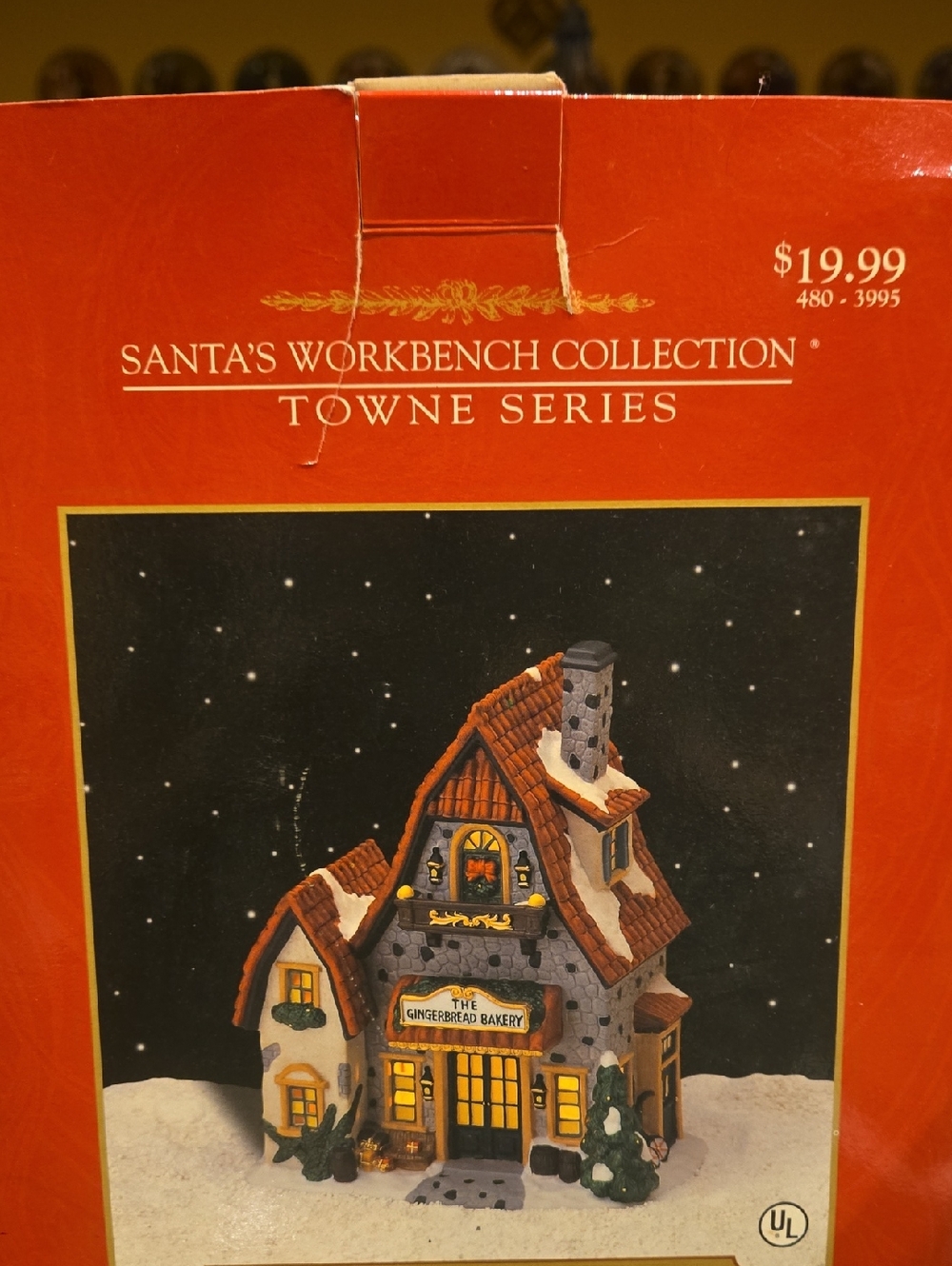 Santa's Workbench Collection Towne Series Gingerbread Bakery Village Building